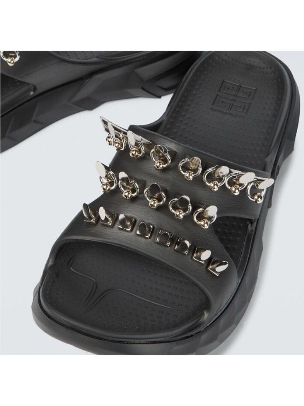 Givenchy Marshmallow Stud Embellished Slides Sandals in Black US 9.5, EU 40 - Picture 8 of 15